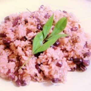 レンジで「お赤飯」