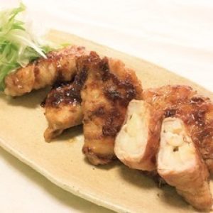 豚肉の餅レンコン巻き