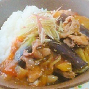 すいかの皮の中華丼