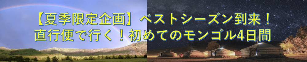 初めてのモンゴル4日間