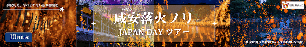 咸安（ハマン）落火ノリへ行くツアー