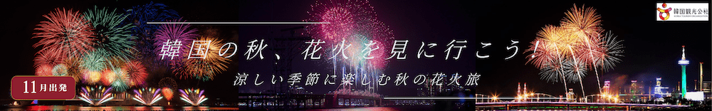 大迫力！韓国の花火祭りへ行くツアー